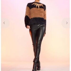 Cynthia Rowley Fuzzy Stripe
Sequin Sweater